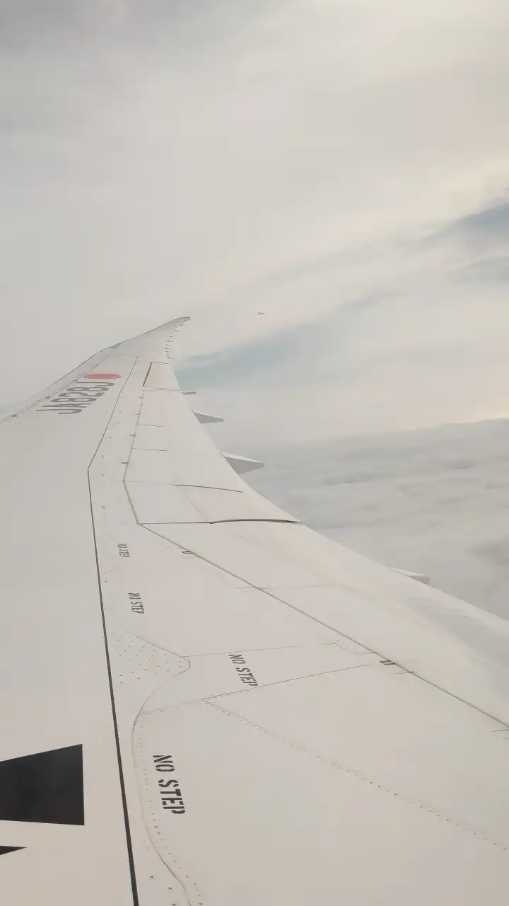 人外有人，天外有天，积云之上还有云。远处的那个小黑点也是一架远航的飞机